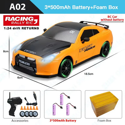 2.4G RC CAR With LED Light 4WD