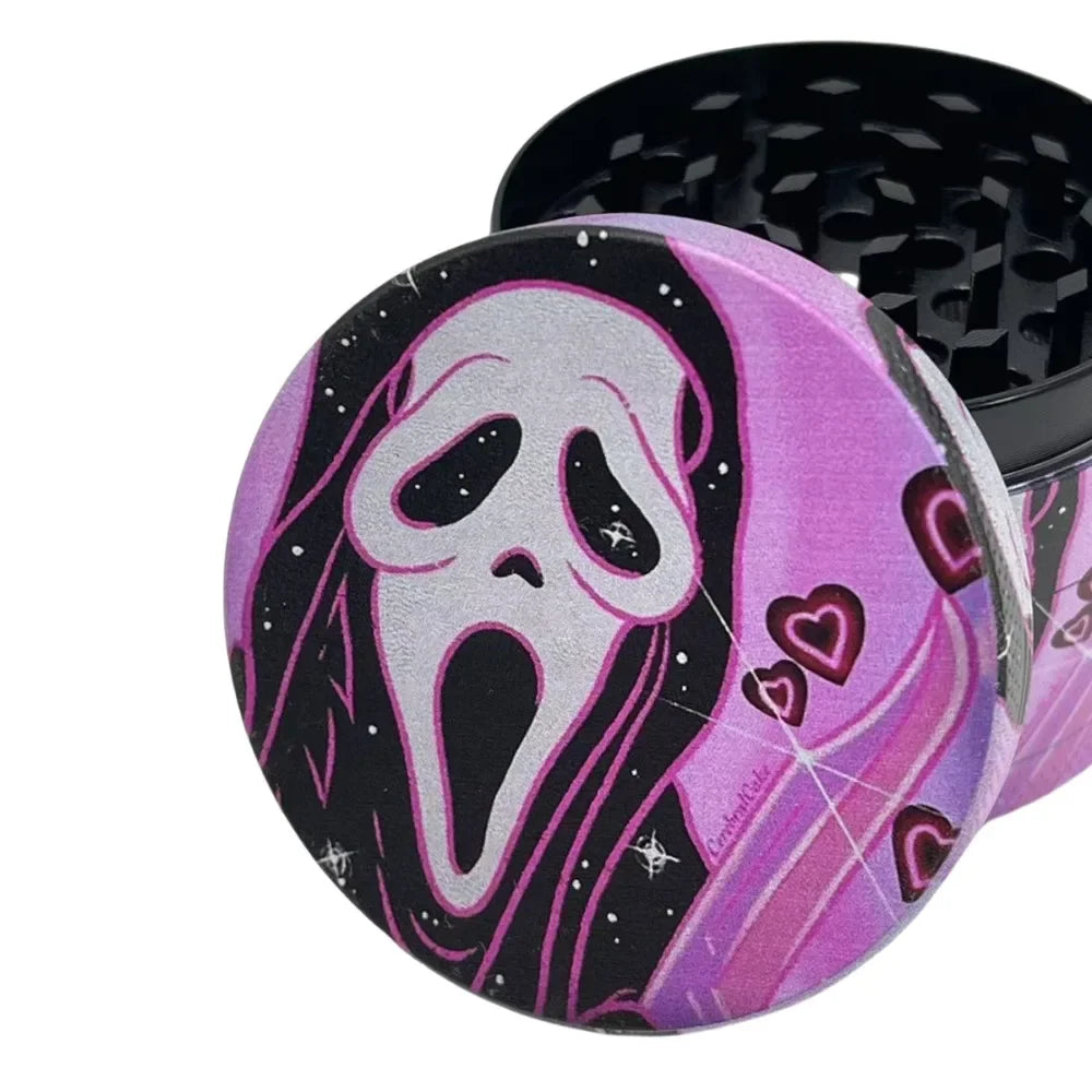 50mm Pink Ghost Herb Grinder Metal 4-layers