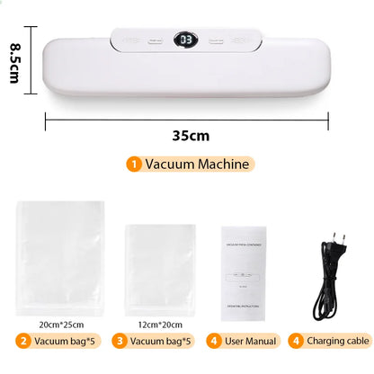 Food Vacuum Sealer with Free 10pcs Vacuum bags