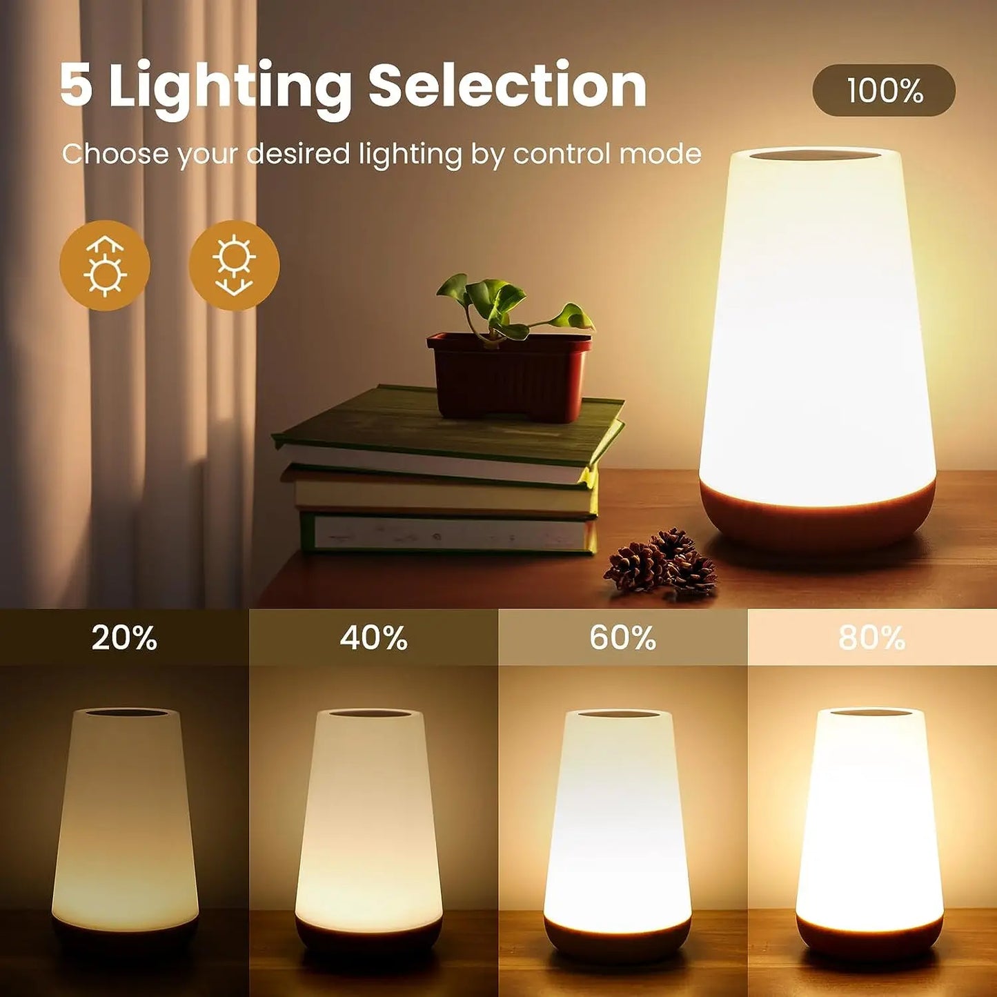 13 Color Changing Night Light RGB Remote Control Touch Dimmable Lamp