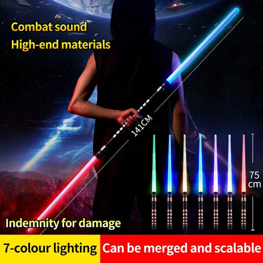 REikirc 75cm RGB  Lightsaber 2 in 1 7 colors Light Saber