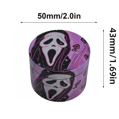 50mm Pink Ghost Herb Grinder Metal 4-layers