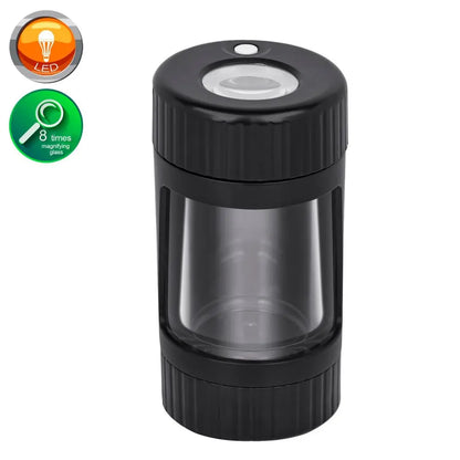 4 In 1 LED Tobacco Storage Jar with Grinder