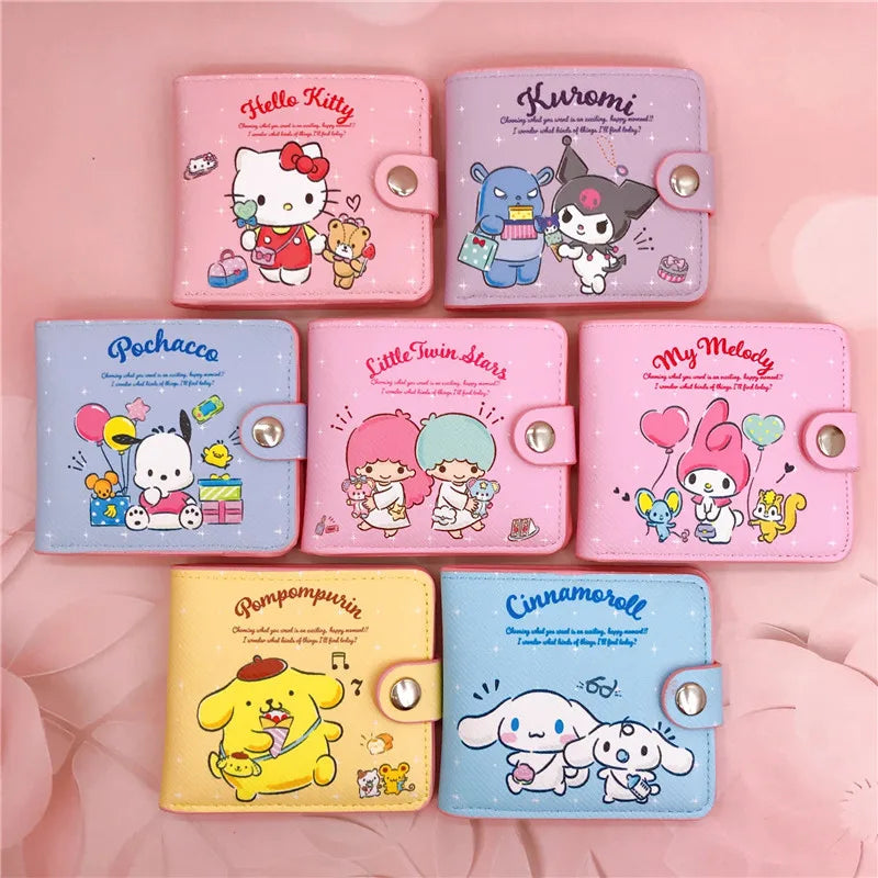 Kawaii Sanrio Pu Hello Kitty Wallet