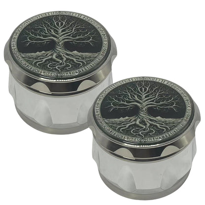 2.6inch Metal Tree Herb Grinder 4-Layers