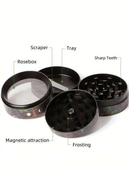 40/50mm Metal Herb Grinder Leopard Print