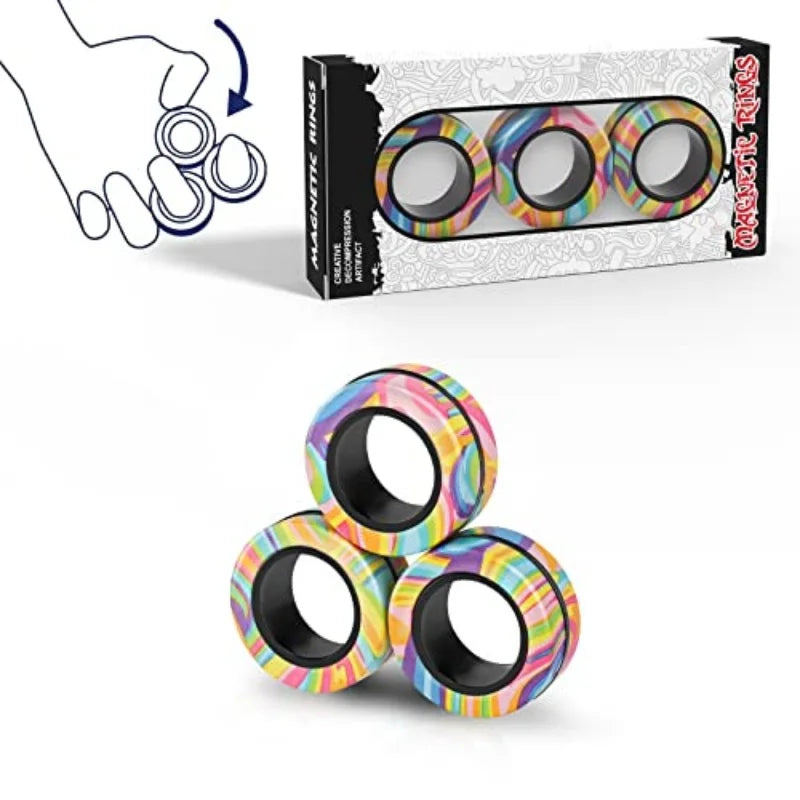 Magnetic Fidget Ring Set (3PCS)