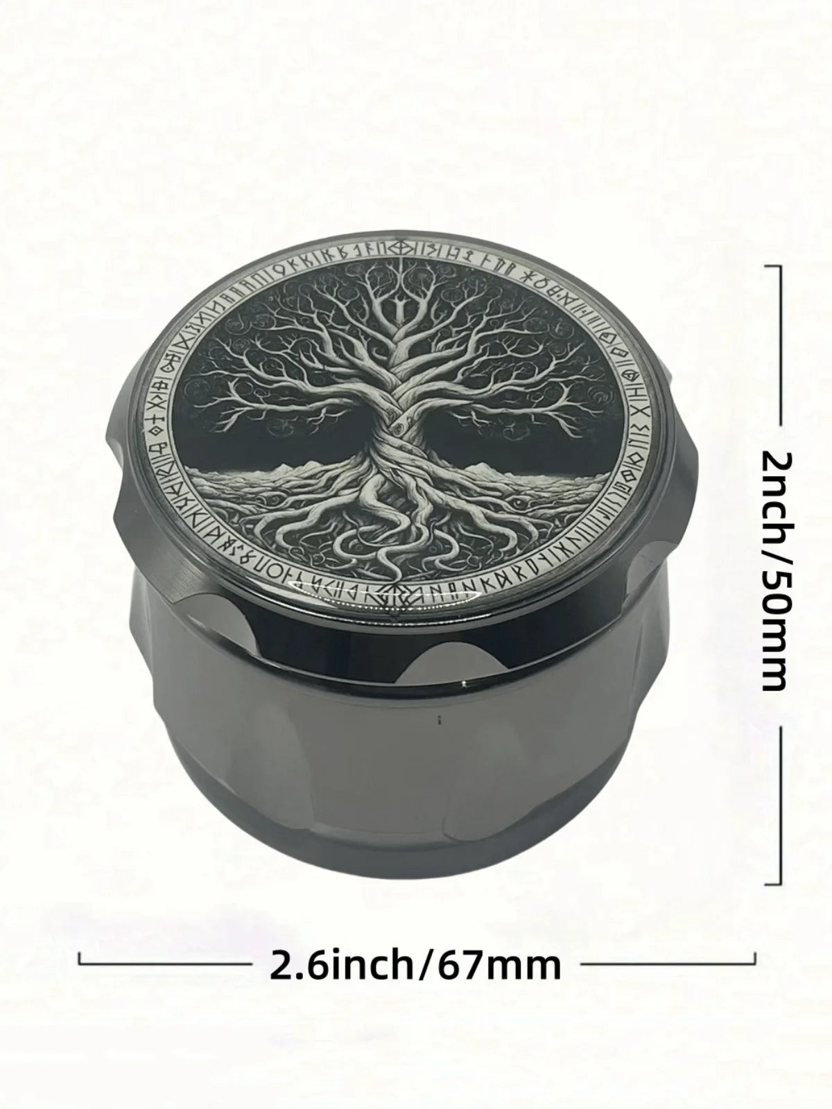 2.6inch Metal Tree Herb Grinder 4-Layers