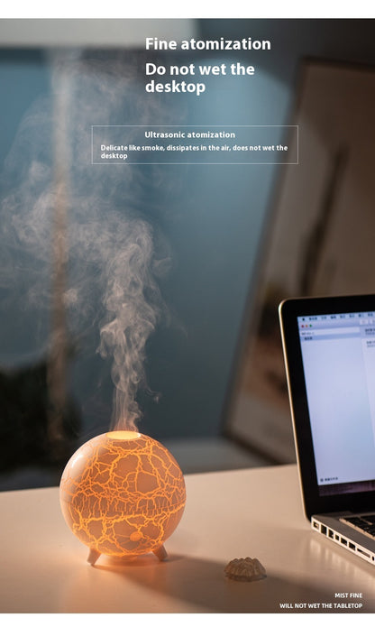 Creative Planet Colorful Atmosphere Lamp USB Humidifier 200ML Water Tank Can Add Essential Oil Household Mini Aroma Diffuser