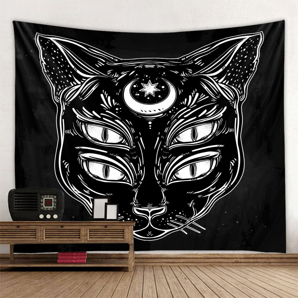 Black And White Series Tapestry Cross-border Explosion Background Cloth